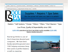 Tablet Screenshot of poolandspaperfect.com